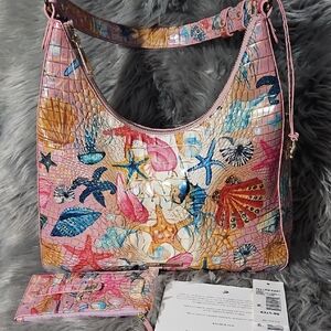 Brahmin Tabitha Starlight Ombre With Matching Credit Card Wallet